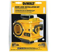 DEWALT Door Lock Installation Kit, C-Clamp Design, for Metal or Wood Doors, 2 Adjustable Bushings, Easy Installation (D180004)