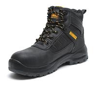 DEWALT Douglas Mens Safety Boots, Waterproof, Steel Toe Cap, Heat Resistant, Safety Boot Black UK6 (EU40)
