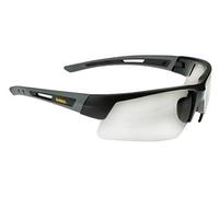 DEWALT DPG100 Crosscut Safety Glasses with Clear wrap-Around Polycarbonate Lens. Lightweight Frame with no-Slip Temples, UV Protection, and ANSI Z87.1+ Safety Compliance.