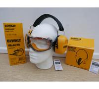DeWALT DPG18-BX LIGHTWEIGHT EAR DEFENDERS CE + DPG82 11D CONCEALER GOGGLES