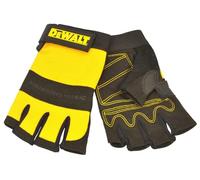 Dewalt DPG23 Synthetic Padded Leather Palm Gloves, Large, 9 Size, , Black/Yellow