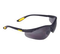 DeWalt Reinforcer Smoke Ploycarbon Safety Glasses - Black/Smoke, One Size