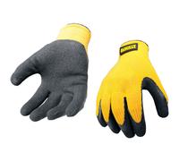 DEWALT DPG70L Yellow Knit Back Latex Gloves