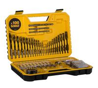 DEWALT DT71563-QZ Combination Drill Bit Set - 100 Pieces - Black Durable Case Included