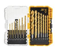 DEWALT Drill Bit Set, 21 Pc. Titanium Nitride Coated Pilot Point DEWALT Bit Set