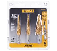 DEWALT Drill Bit Set, 3 Piece, Titanium Nitride Coated, Longer Life and Better Chip Removal (DWA1790IR)