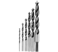 DEWALT Drill Bit Set, Brad Point, 6-Piece (DW1720), Black