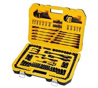 DEWALT Drive Socket Set for Mechanics, Black Chrome Polish, 184-Piece (DWMT45184)