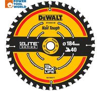 DeWalt Elite Extreme Framing Circular Saw Blades 184mm 40T 16mm
