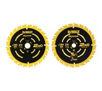 DEWALT DT10624-QZ Extreme Framing Circular Saw Blade 165 mm 24T & Dewalt DT10302-QZ Framing Blade