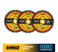 DeWalt DT10640 165mm 40T ELITE Extreme Framing Circular Saw Blade (3 Pack)