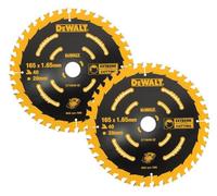 Dewalt DT10640 2 x Circular Saw Blade 165 x 20 x 40T Extreme Framing DCS391