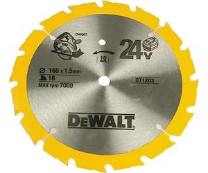 DeWalt DT1205QZ 165 x 10mm x 36-Tooth Trim Saw Blade