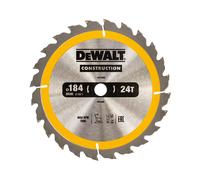Dewalt DT1939 Portable Construction Circular Saw Blade 184 x 16mm x 24T