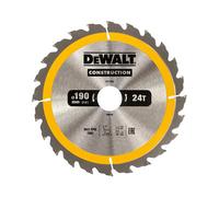 Dewalt Dt1944-Qz Portable Construction Circular Saw Blade 190 X 30mm X 24T