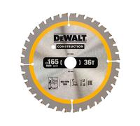 DeWalt DT1950-QZ Construction Circ Saw Blade, Yellow, 165 x 20 mm