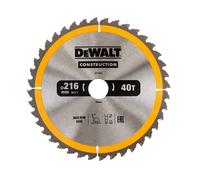 DeWalt DT1953-QZ Stationary Construction Circular Saw Blade 216 x 30mm 40T (2 Pa