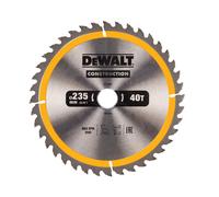 DeWalt Construction Circular Saw Blade 235mm 40T 30mm