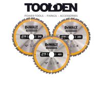 DeWalt DT1962 216 x 30mm 24T/40T TCT Circular Saw Blade (Pack of 3)