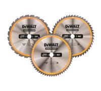 DEWALT DT1964 Construction Circular Saw Blade 3 Pack 305 x 30mm x 24T/48T/60T D