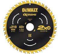 DeWALT DT20433 210MM X 30MM 40T TCT NAIL TOUGH SAW BLADE DCS7485