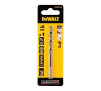 DEWALT DT20522-QZ DT20522-QZ-Broca Black & Gold 6 mm, Silver