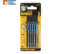 DeWalt DT2054-QZ T118EOF EXTREME BIM Jigsaw Blade For Metal 82mm x5 Pcs