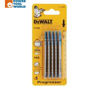 DeWalt DT2058-QZ T123X Progressor HSS Jigsaw Blade For Metal 100mm x5 Pcs