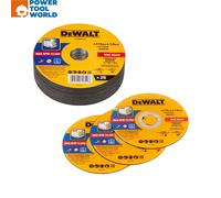 Dewalt 115mm 4.5" 1mm Thin Inox Metal Cutting Disc 22mm Bore Flat Disc X 25 Pack