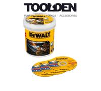 DeWalt Cutting Discs Fast Cut - Steel 115 mm x 1 mm - Tub Pack of 100