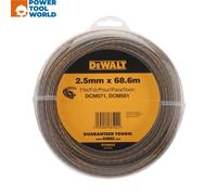DeWalt DT20652-QZ String Trimmer Line, Yellow, 2.5 mm x 68.6 m