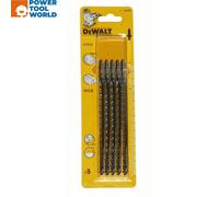 DeWalt DT2076-QZ T344DP HCS Precision Jigsaw Blade For Wood 152mm x5 Pcs