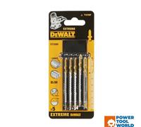 DeWalt DT2080-QZ T101BIF EXTREME BIM Jigsaw Blade For Laminates 82mm x5 Pcs
