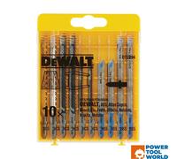 Dewalt DT2294-QZ DT2294-QZ-Conjunto 10 hojas Sierra de calar-Madera, Metal