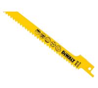 DeWalt Fine Fast Cuts and Curve Cutting Wood Reciprocating Sabre Saw Blades 152mm Pack of 5