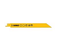 DeWalt DT2353-QZ Bi Metal Sabre Blade Fast Cut in Metal and Sheet Metal 203mm Pack of 5