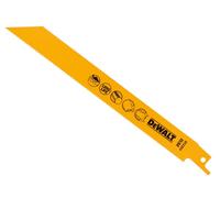 DeWalt Bi Metal Reciprocating Sabre Saw Blades for Metal 203mm Pack of 5