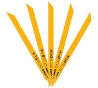 DeWalt DT2355-QZ Bi Metal Sabre Blade for Metal, Rubber and Fibreglass 305mm Pack of 5