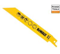 DeWalt DT2384QZ Max 3mm 152mm Reciprocating Blade Bi-Metal Metal/Pipes/Profiles, DEWDT2384QZ