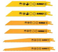 DEWALT DT2444-QZ DT2444 Reciprocating Saw Blade Set 6 Piece