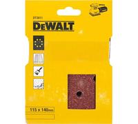 DeWalt Punched Clip On 1/4 Sanding Sheets 115mm X 140mm 40g Pack of 25