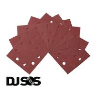 DEWALT DT3023-QZ - 1/4 Sanding Sheets Punched 115 x 115mm 120 Grit - 10 Pack