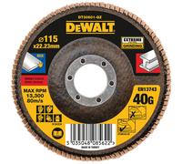 DEWALT DT30601-QZ Extreme Flap Disc 115 x 22.2mm 40G