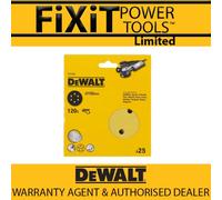 DeWalt DT3135-QZ 150mm Ros Quick Fit Loop Sanding Discs 120 Grit 6 Hole x25 Pack