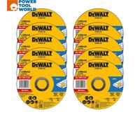 DeWalt DT3507-QZ INOX Thin Metal Cutting Disc 125mm x 1.0mm x 22.23mm Tin x10...