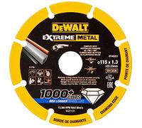 DEWALT DT40251-QZ - Disco de Corte con borde diamantado Extreme Metal 115x1.3x22.3mm, Yellow