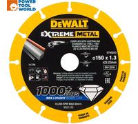 DeWalt DT40253-QZ Extreme 150 x 22.23mm Diamond Metal Cutting Disc