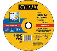 DEWALT DT43909-QZ, 230 x 1.9 x 22.23mm Stainless Steel Disc with 230 Grit Aluminium Oxide