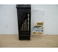Dewalt DT4956-QZ DT4956-QZ-Juego 6 brocas Cobalto HSS-CO para Metal en Cassette de plástico