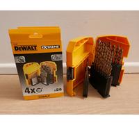 DEWALT DT4957 - Kit of 29 HSS Cobalt Drill Bits in Plastic Box, Diameters 1 to 13 mm, Long Life with 5% Cobalt, Compatible with Cordless and Cordless Drills